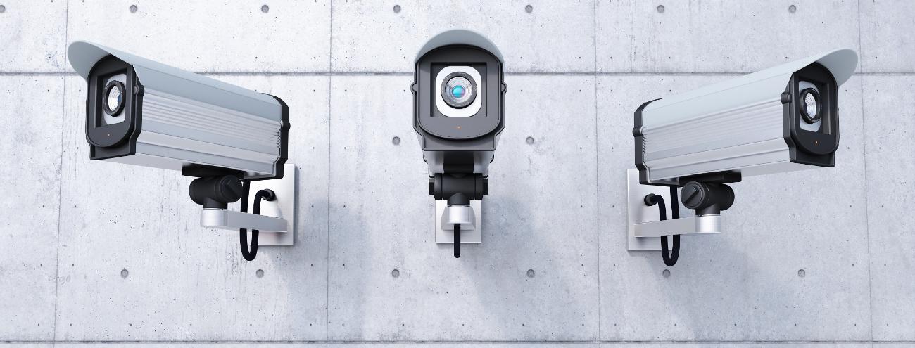 Three Security Cameras